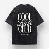 T-Shirt Oversize Washed Cool Kid | "The Cool kid club members"  | Black