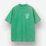T-Shirt Oversize Washed Cool Kid | "The Cool kid club members"  | Green