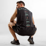 Heavy Faded Tank Unisexe | Route 66 | Black