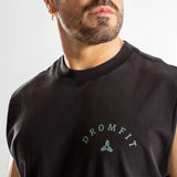 Heavy Faded Tank Unisexe | Route 66 | Black