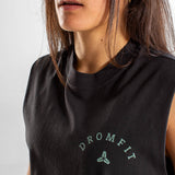 Heavy Faded Tank Unisexe | Route 66 | Black
