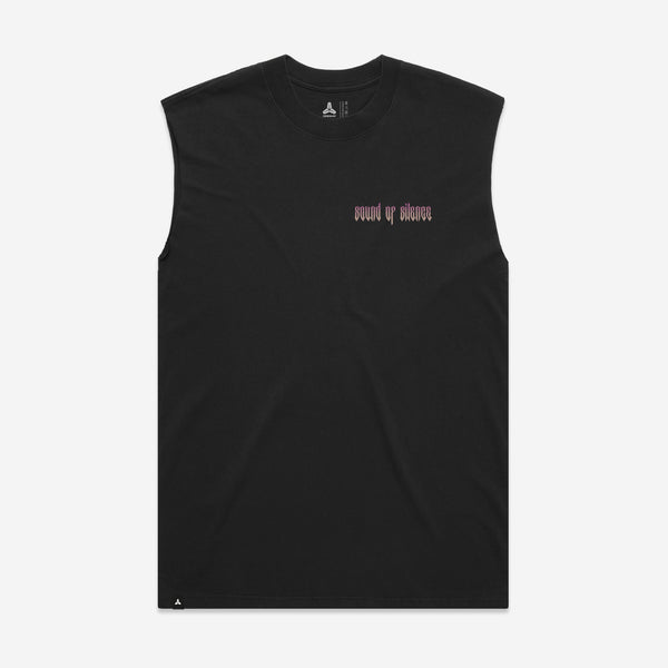 TankTop Faded Black | Sound Of Silence | DROMFIT