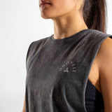 Tank Unisexe wide open | Cicero | Black stone
