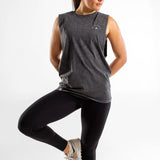 Tank Unisexe wide open | Cicero | Black stone