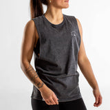 Tank Unisexe wide open | Cicero | Black stone