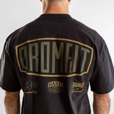 T-shirt Oversize Heavy Faded Unisexe | Route 66 | Black