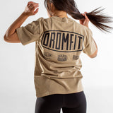 T-shirt Oversize Heavy Faded Unisexe | Route 66 | Khaki