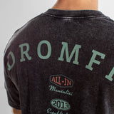 T-Shirt Oversize unisexe | Route 66 | Black Washed