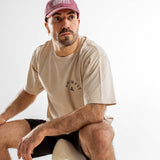 T-Shirt Oversize unisexe | Route 66 | Sand Washed