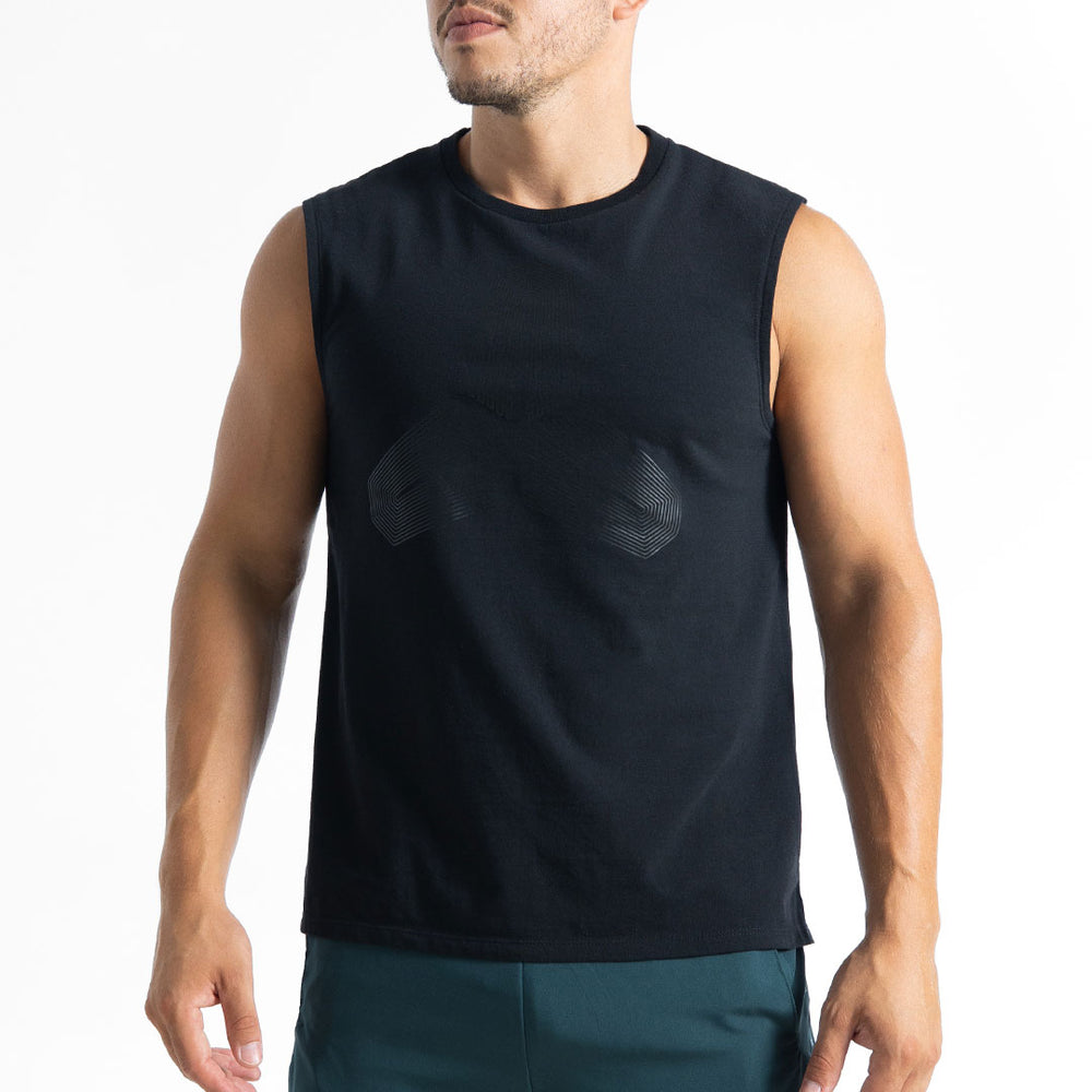 Zwart Endless Mile Tank - UPF 50 bescherming - Zona de Padel