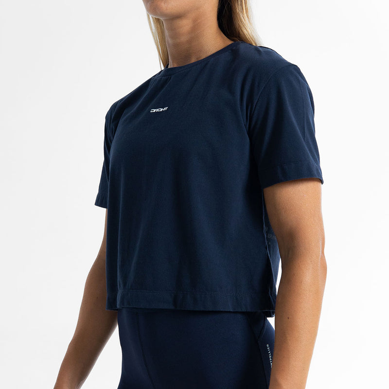 T-shirt Femme Essentials Navy, Made in Montpellier