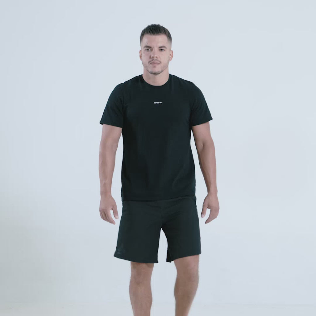 T-shirt de Spor Homme Essentials Black sur DROMFIT Marque de vêtements de Sport Made in Montpellier Vidéo